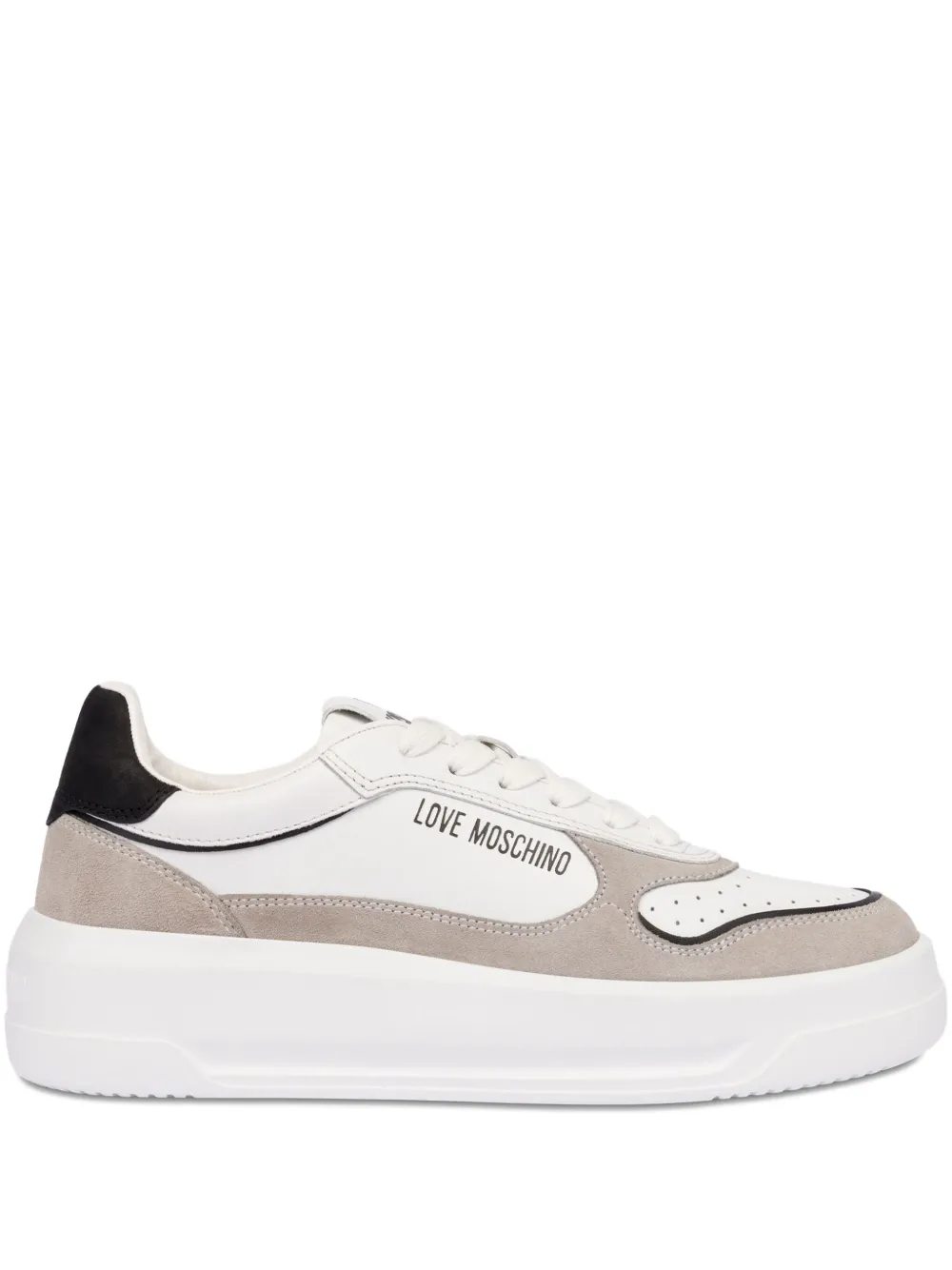 Love Moschino lace-up sneakers White