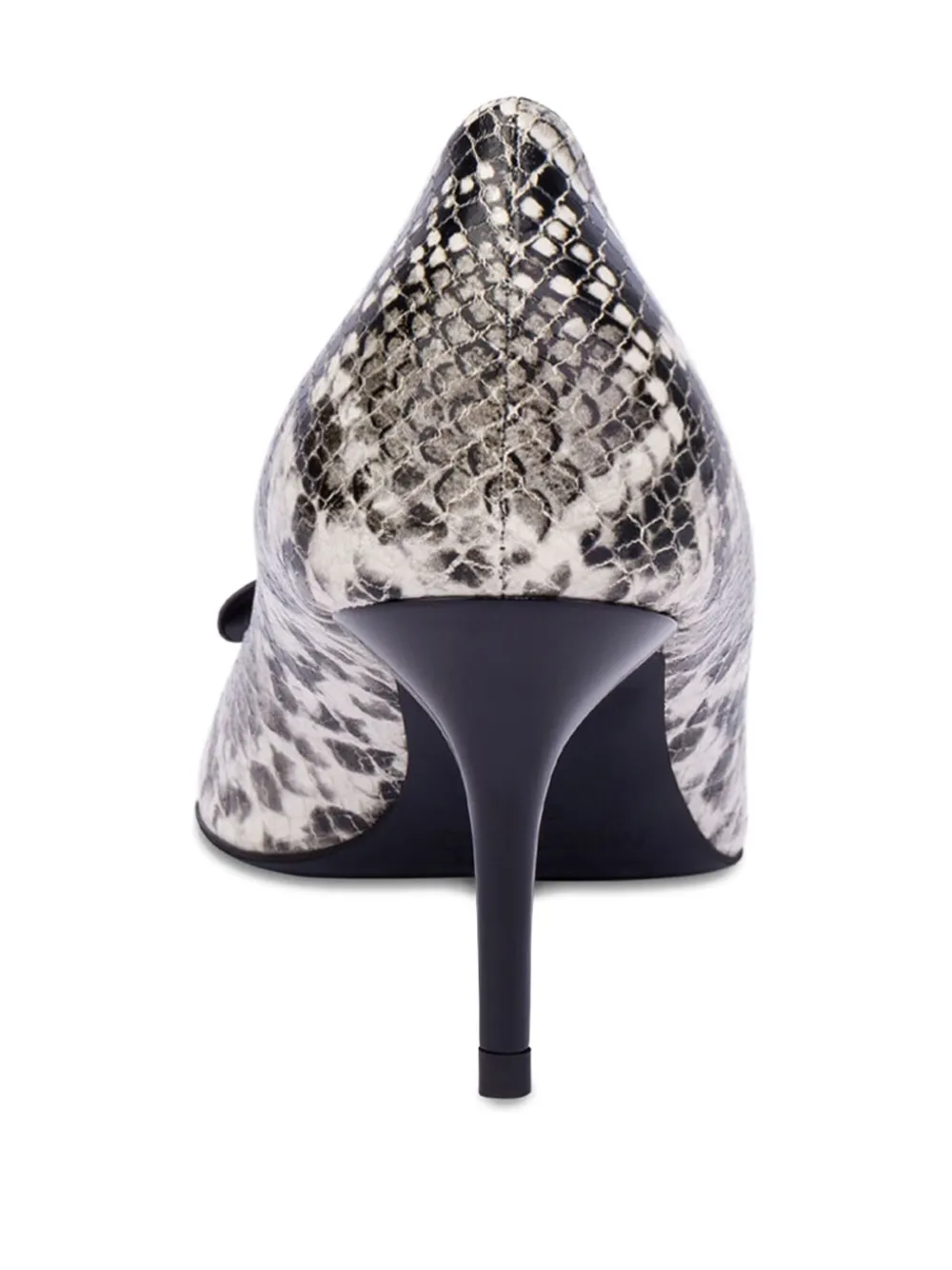 Love Moschino snakeskin pumps Black