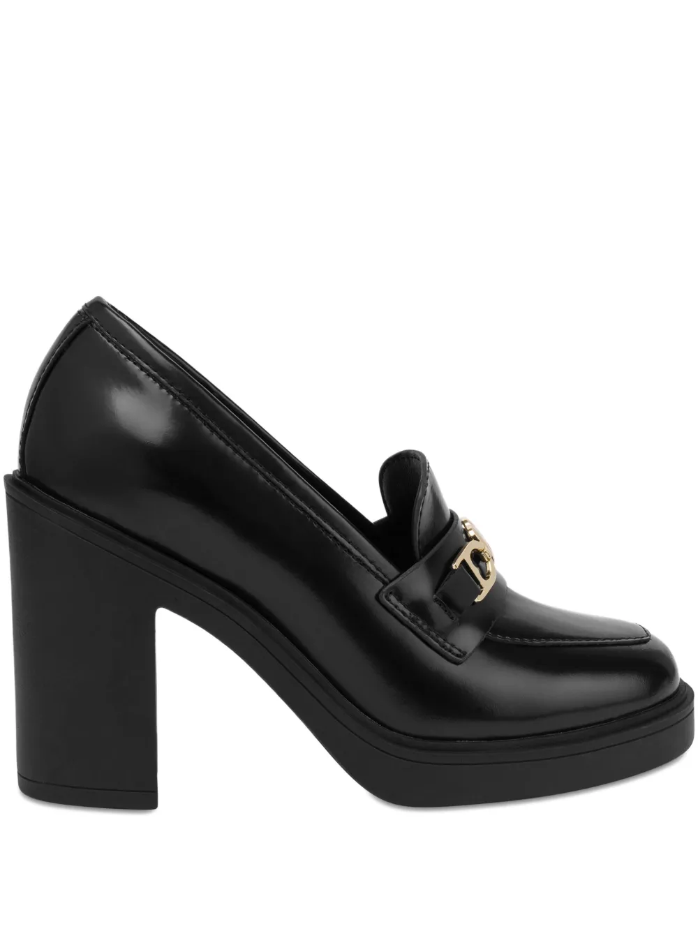 Love Moschino leather pumps Black