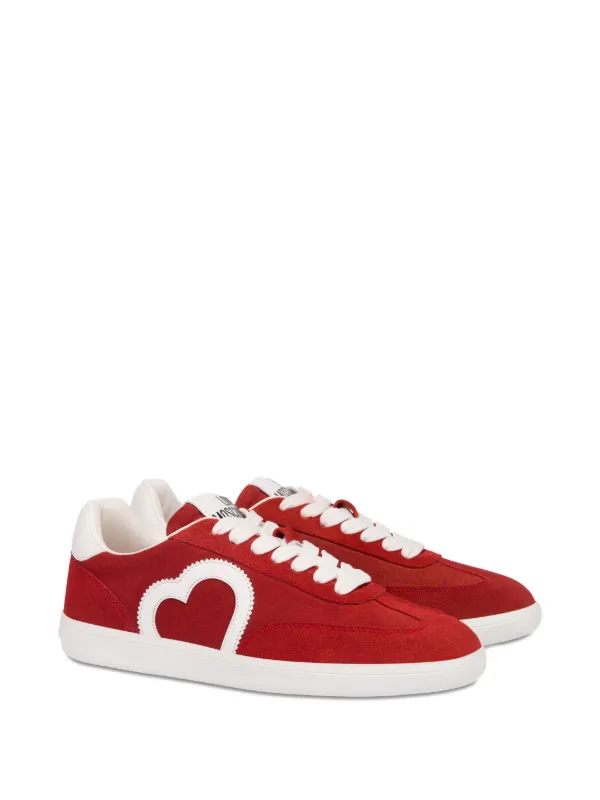 LOVE RAT（RED Ver.) Love Moschino lace-up Sneakers | Red | FARFETCH