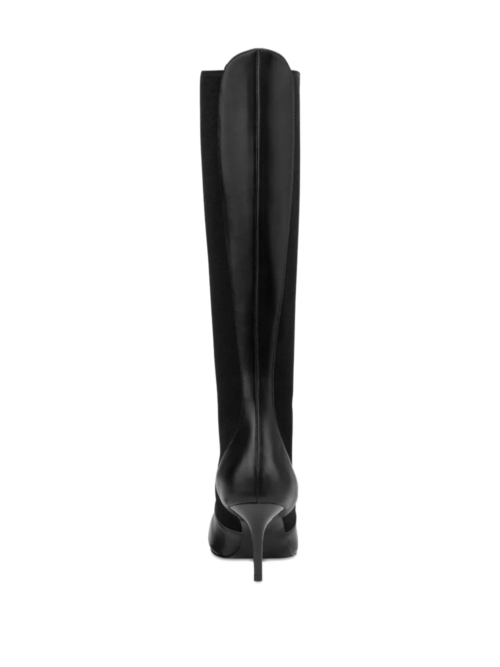 Love Moschino leather knee-high boots Black