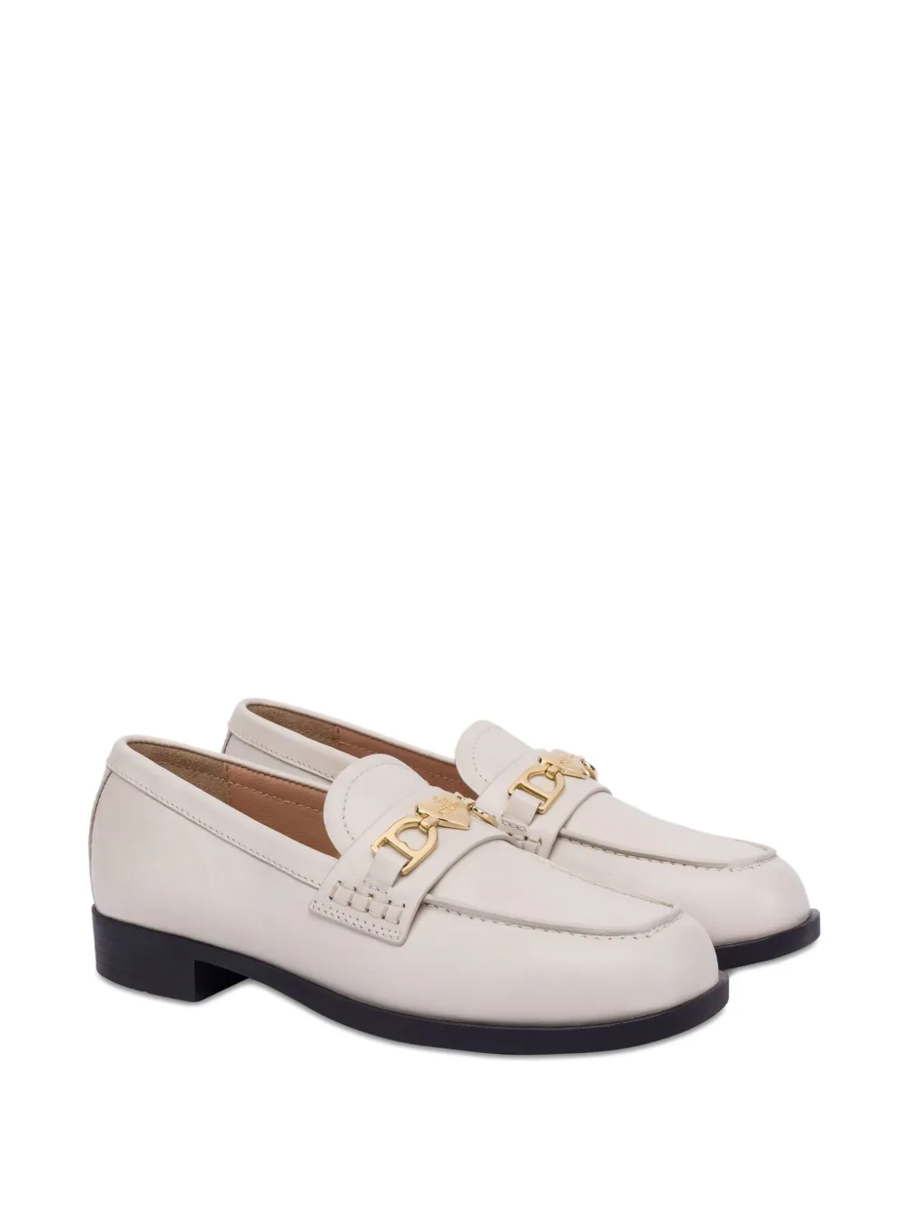 Love Moschino Loafers met logoplakkaat - Wit