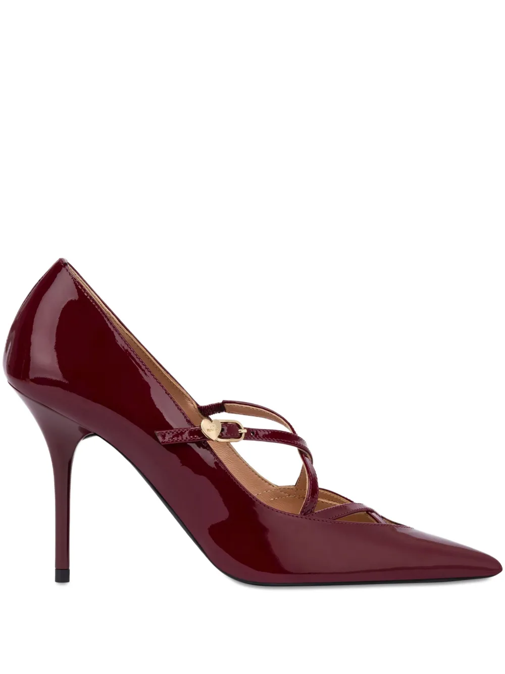 Love Moschino leather pumps Red