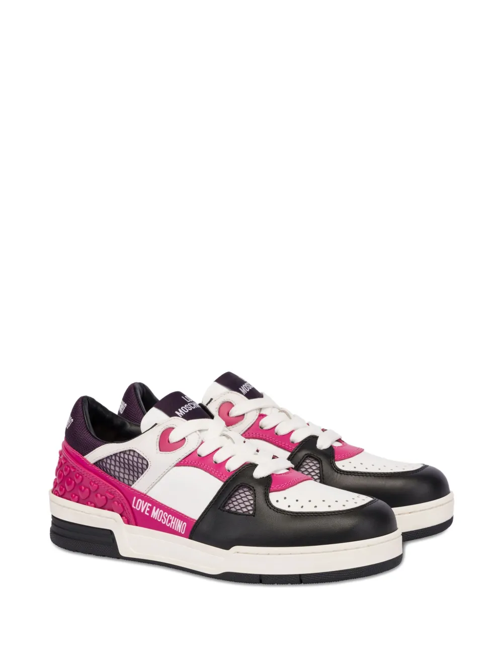 Love Moschino lace-up sneakers White