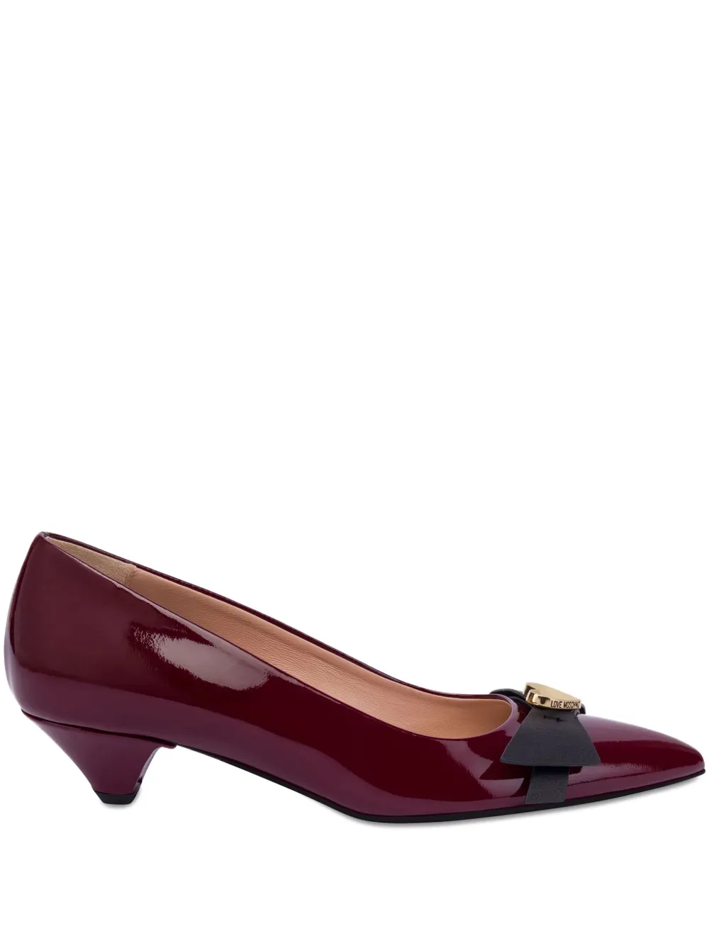 Love Moschino leather pumps Red