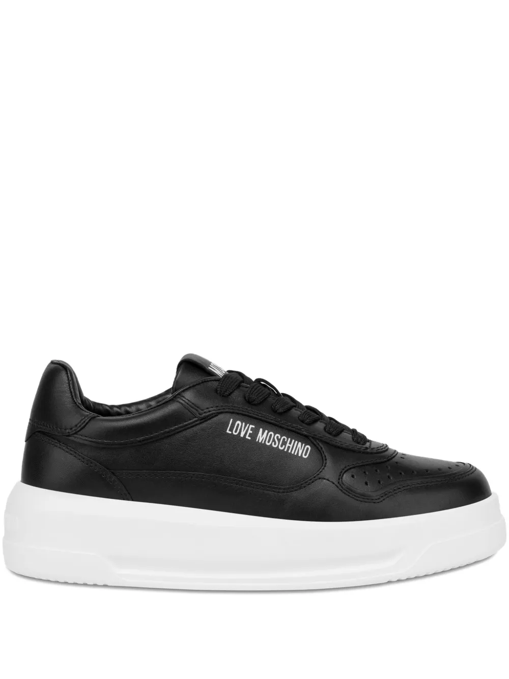 Love Moschino lace-up sneakers Black