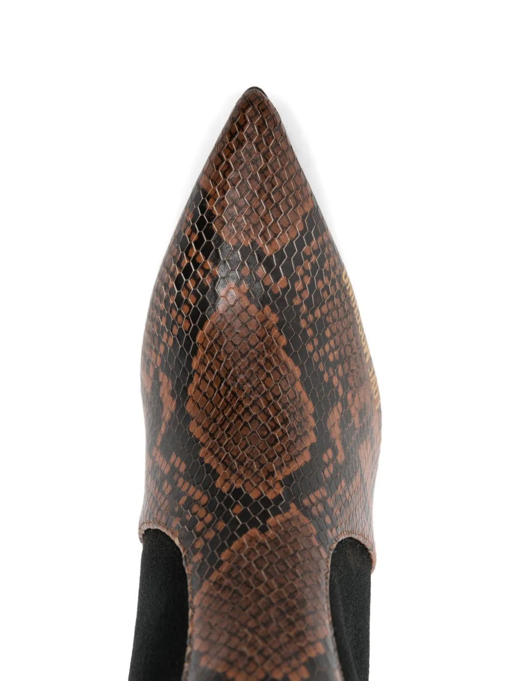 Love Moschino 100mm Leather Ankle Boots In Brown