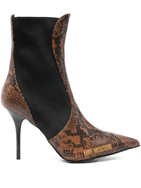 Love Moschino botines con tacón de 100mm