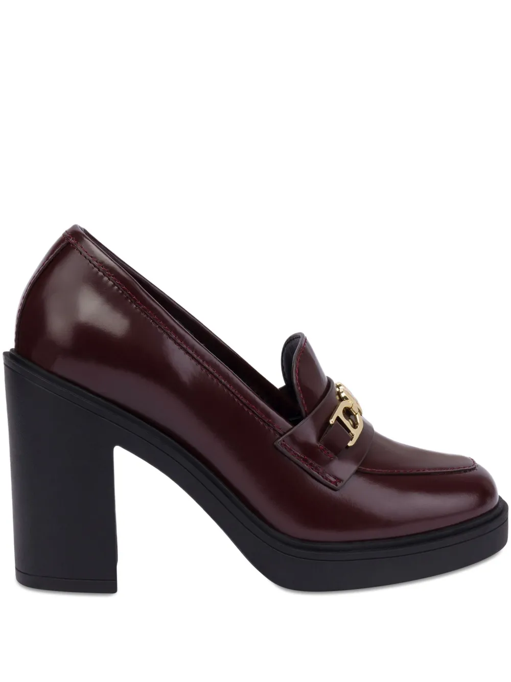 Love Moschino leather pumps Red