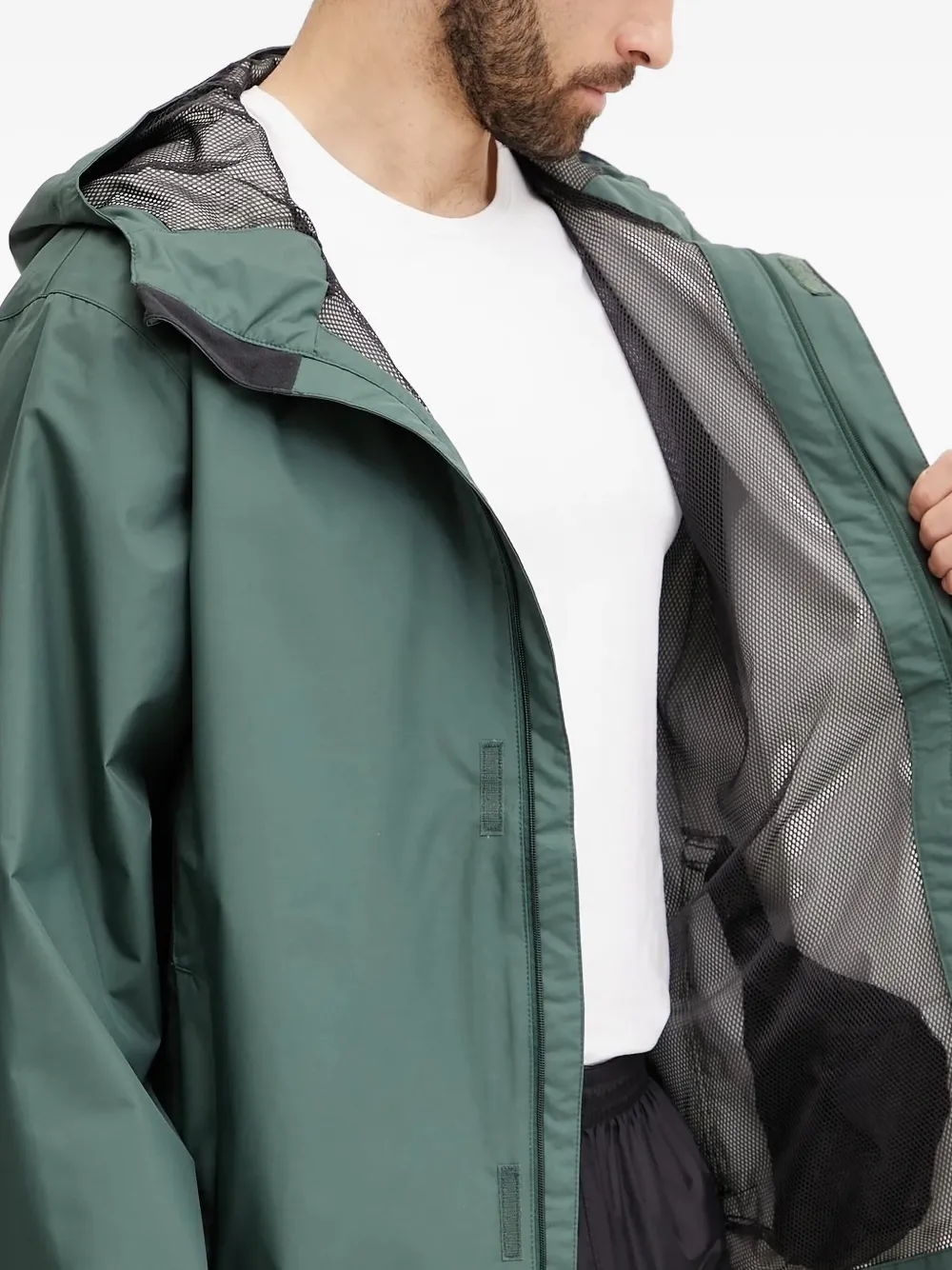 Helly Hansen hooded logo jacket Groen