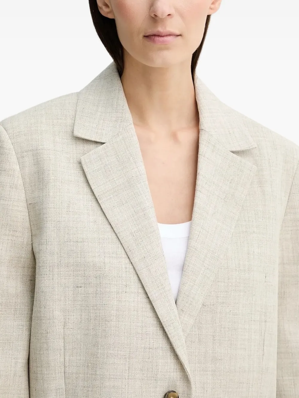  Herskind Notched-lapel Linen Blazer - Neutrals 