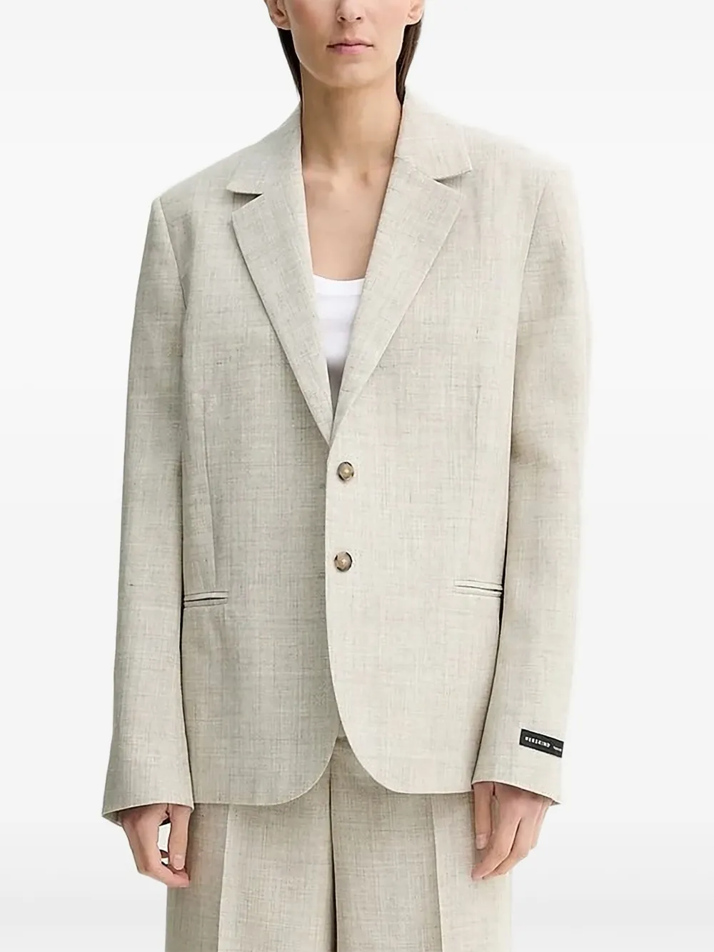 HERSKIND notched-lapel linen blazer | Neutrals | Image 1