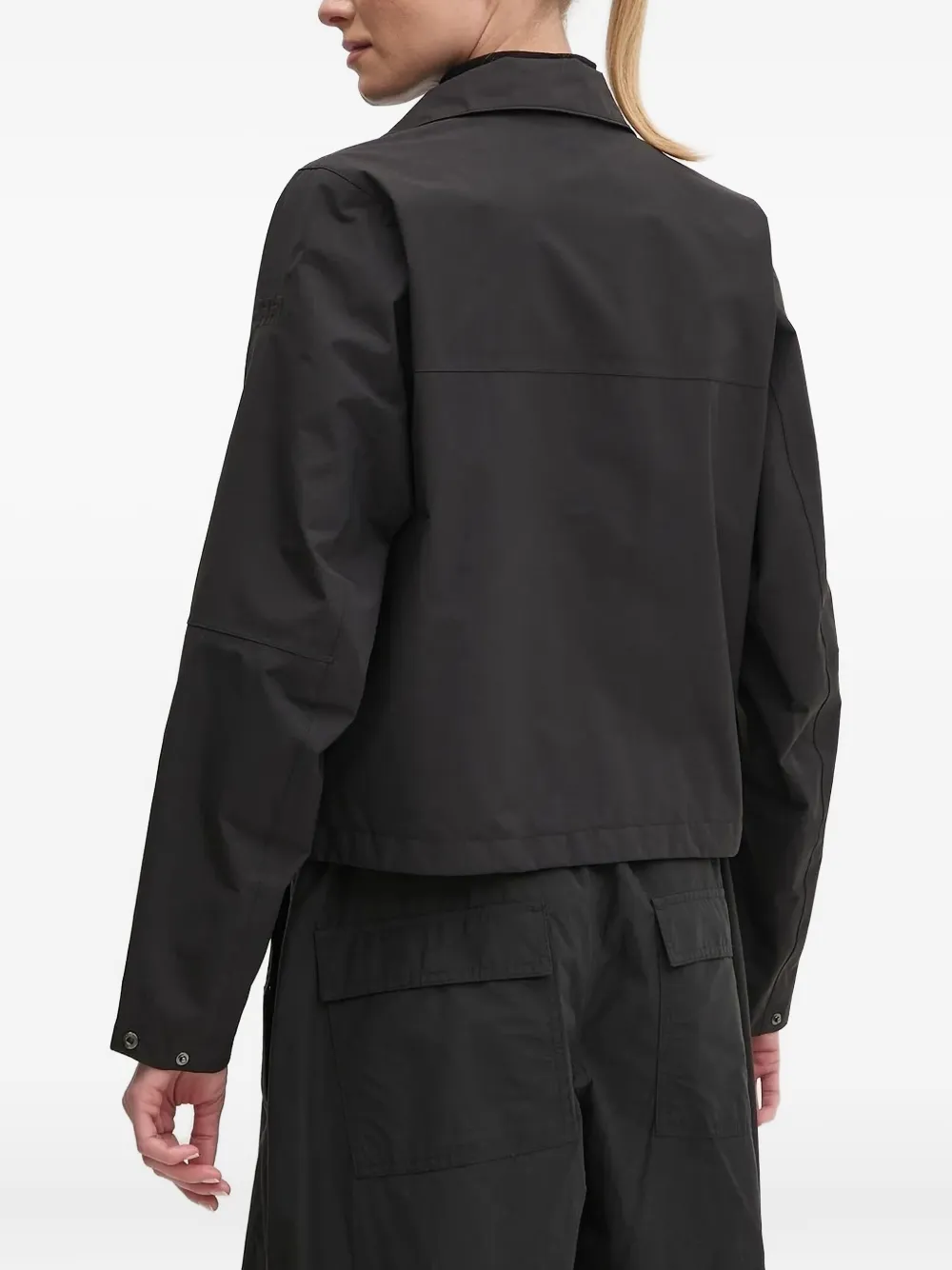 Helly Hansen high-neck flap-pocket jacket Zwart