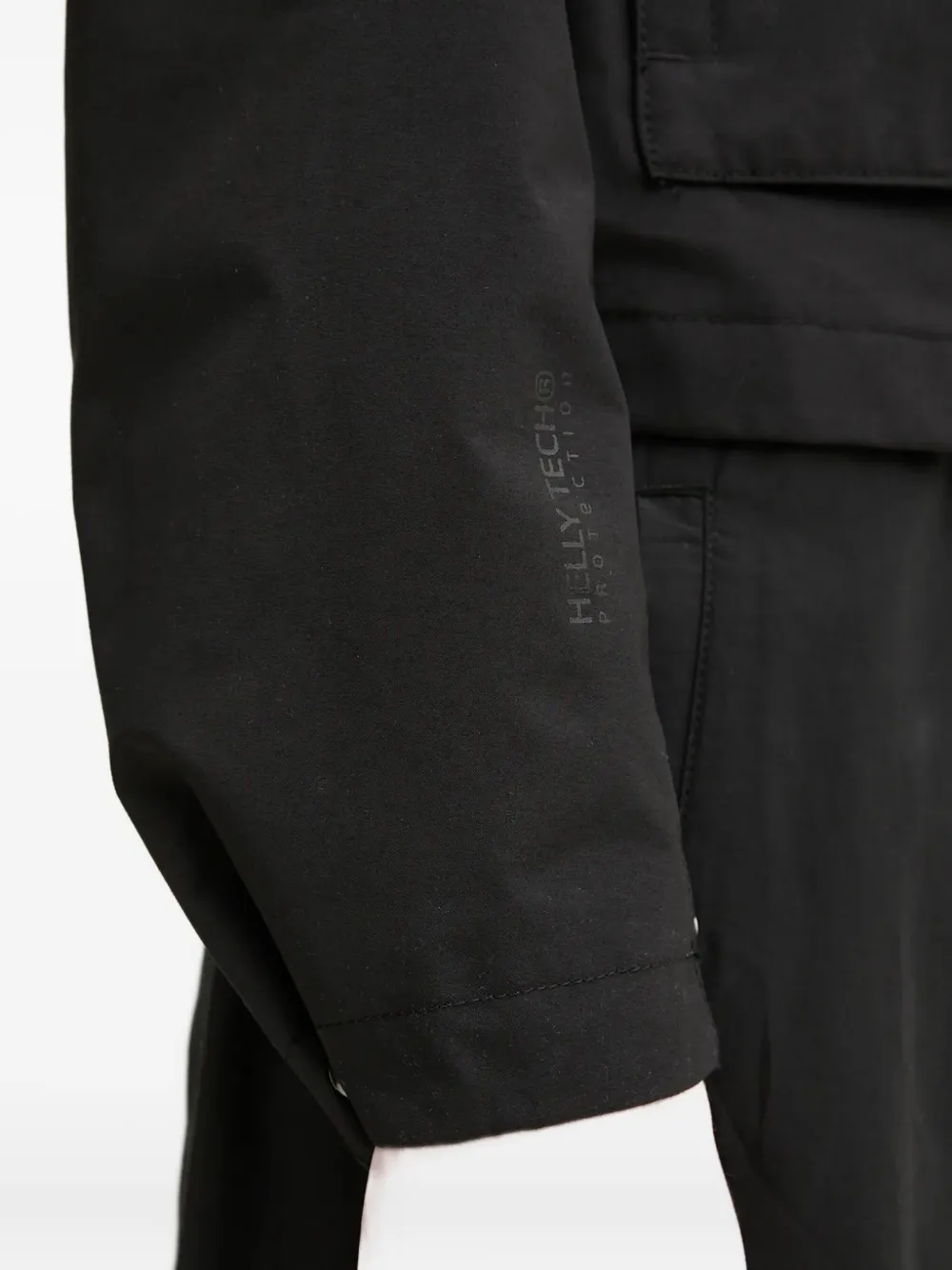 Helly Hansen high-neck flap-pocket jacket Zwart
