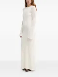 HERSKIND open-back bell-sleeve maxi dress - White