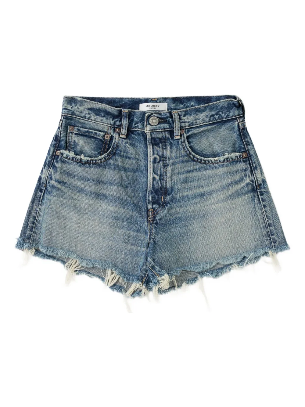 Moussy Vintage Douglaston denim shorts - ブルー Moussy Vintage Douglaston denim shorts - ブルー
