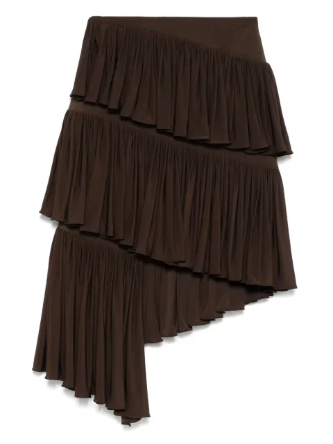Alaïa falda corta con volantes