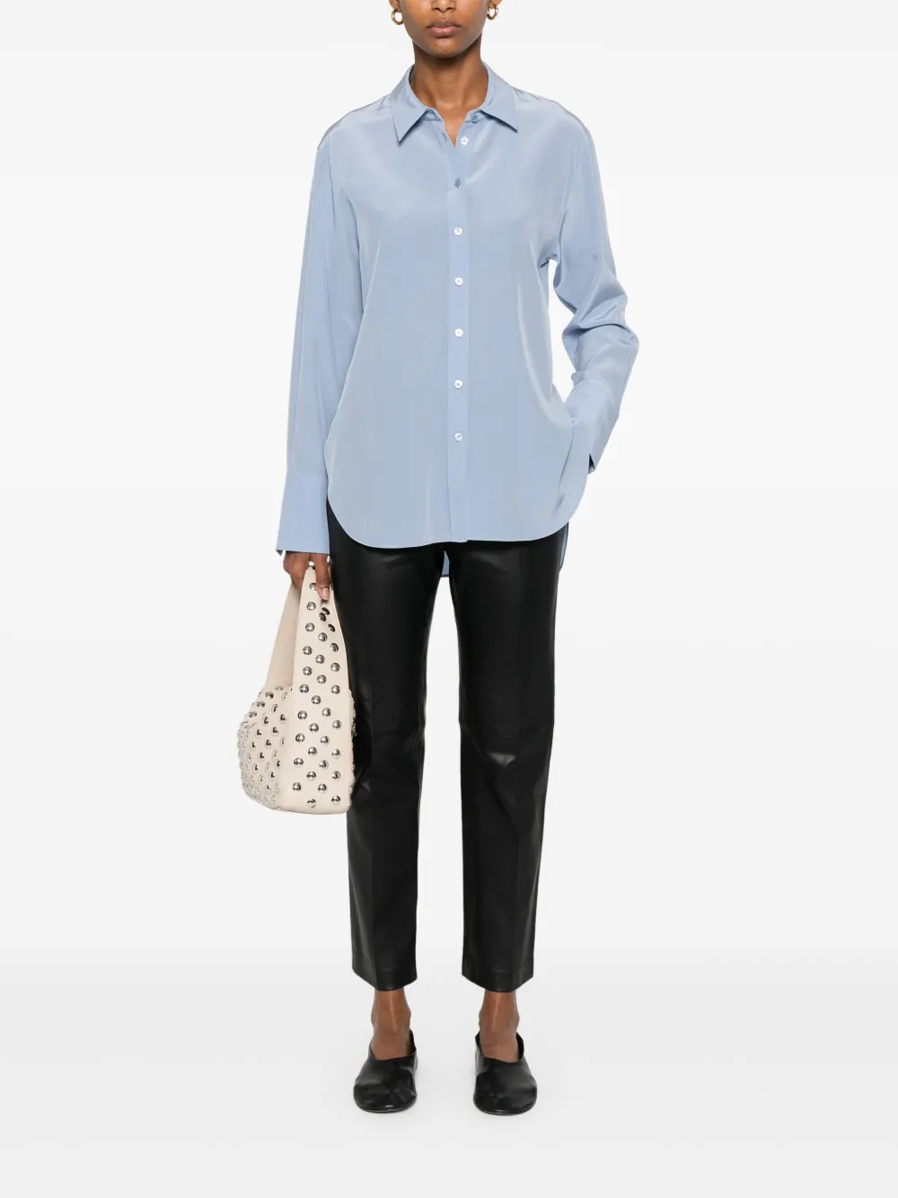 JOSEPH Zijden blouse - Blauw