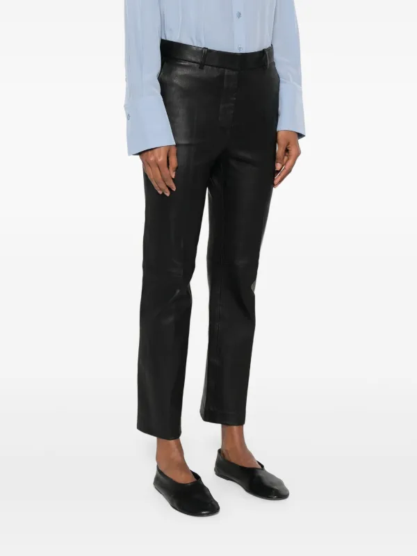 JOSEPH レザーパンツ | ブラック | FARFETCH JP