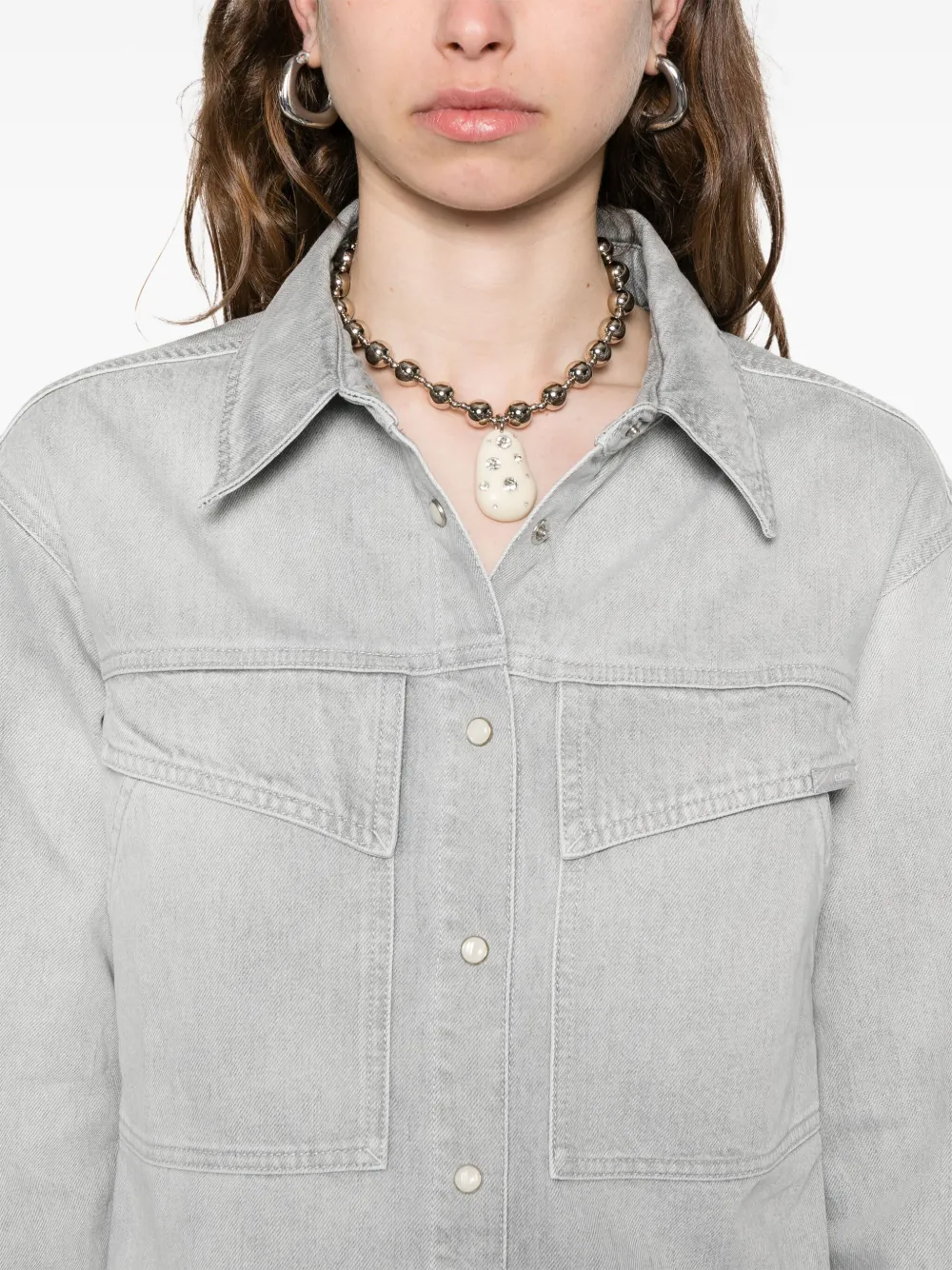 Closed Denim blouse Grijs