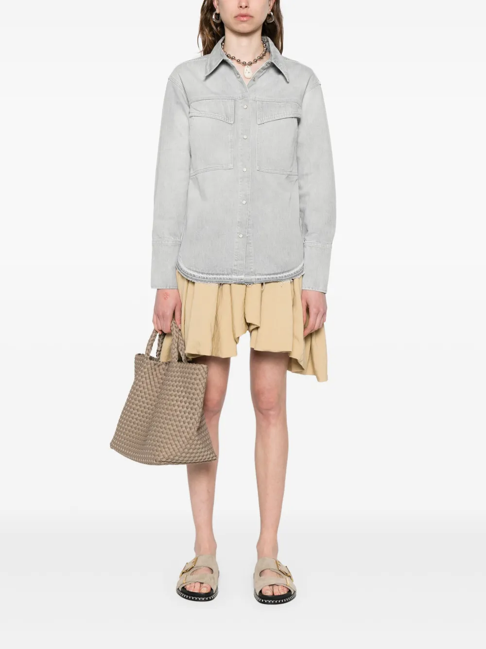 Closed Denim blouse - Grijs