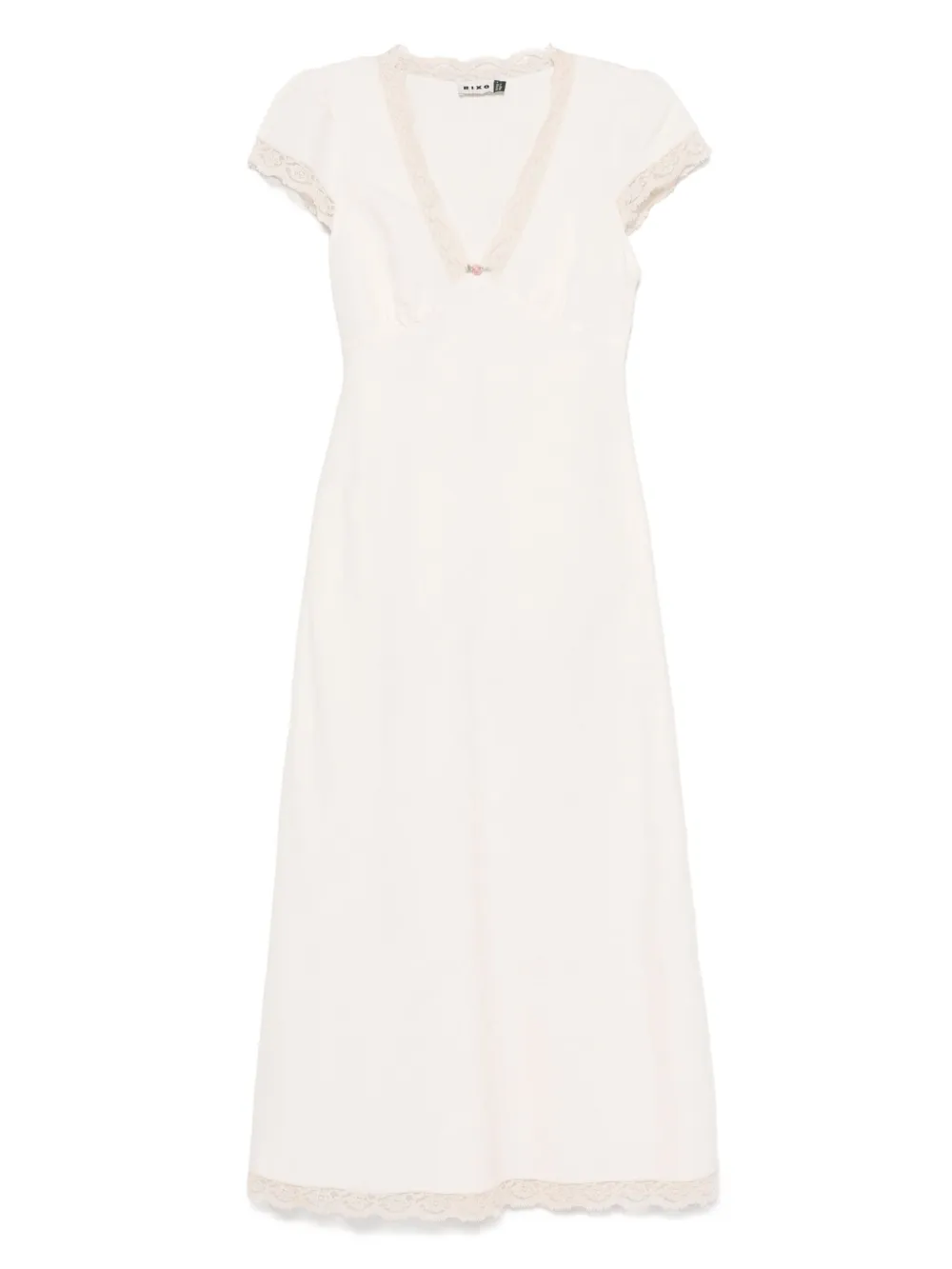 Rixo Clarice jurk Beige