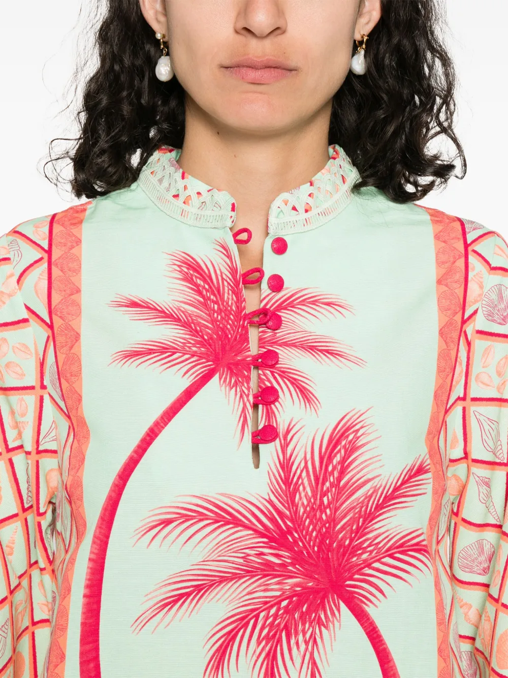 Shop Verandah Graphic-print Midi Dress