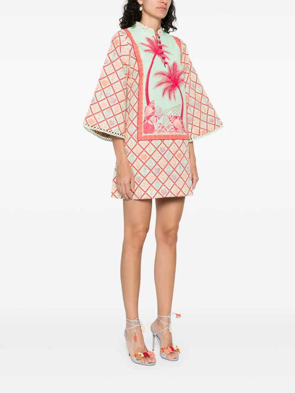Shop Verandah Graphic-print Midi Dress