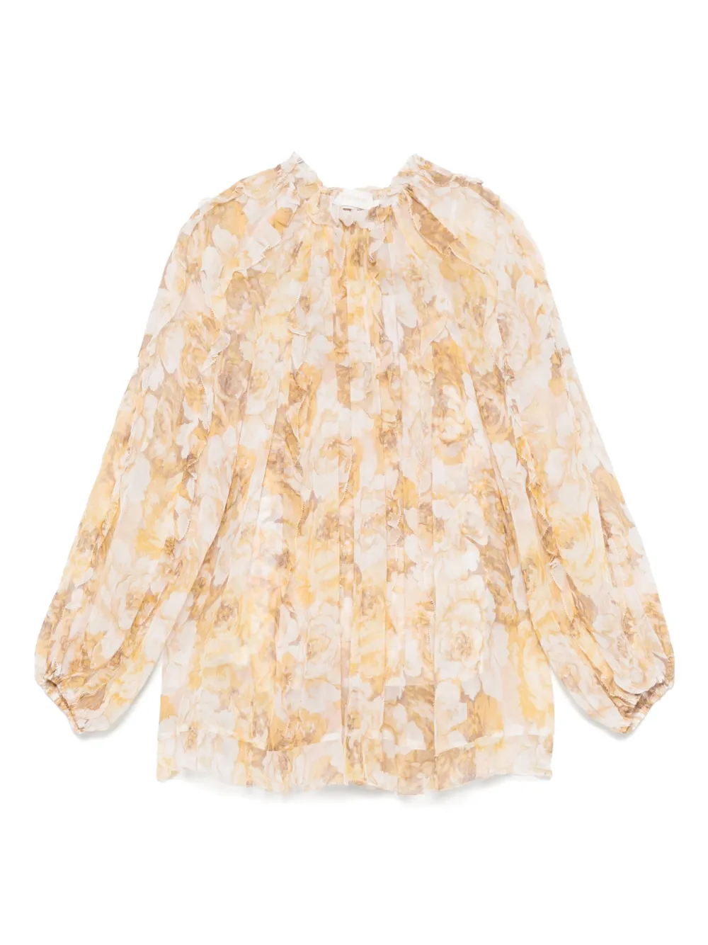 ZIMMERMANN Blouse met franje Beige