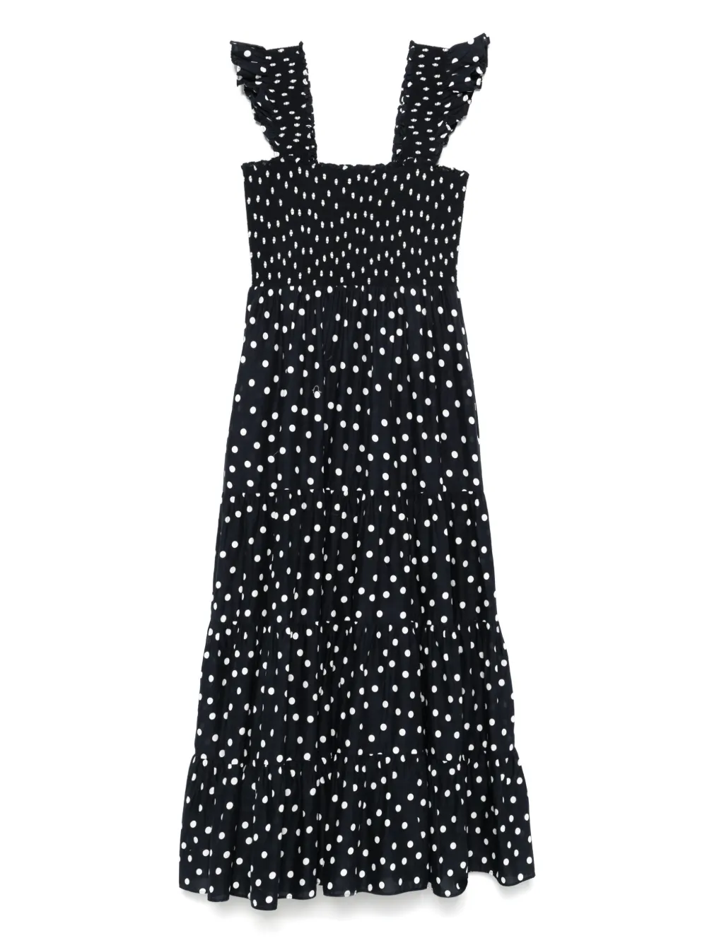 Rixo Katoenen midi-jurk Blauw