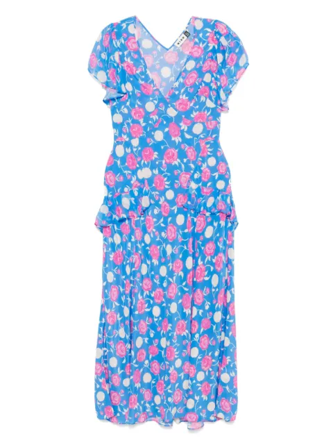 Rixo silk midi dress