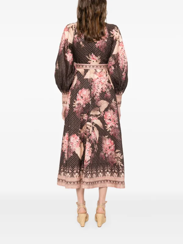 【送料&関税込】Zimmermann Dress Zimmermann Freja Shirred Long Dress Jadore Paisley