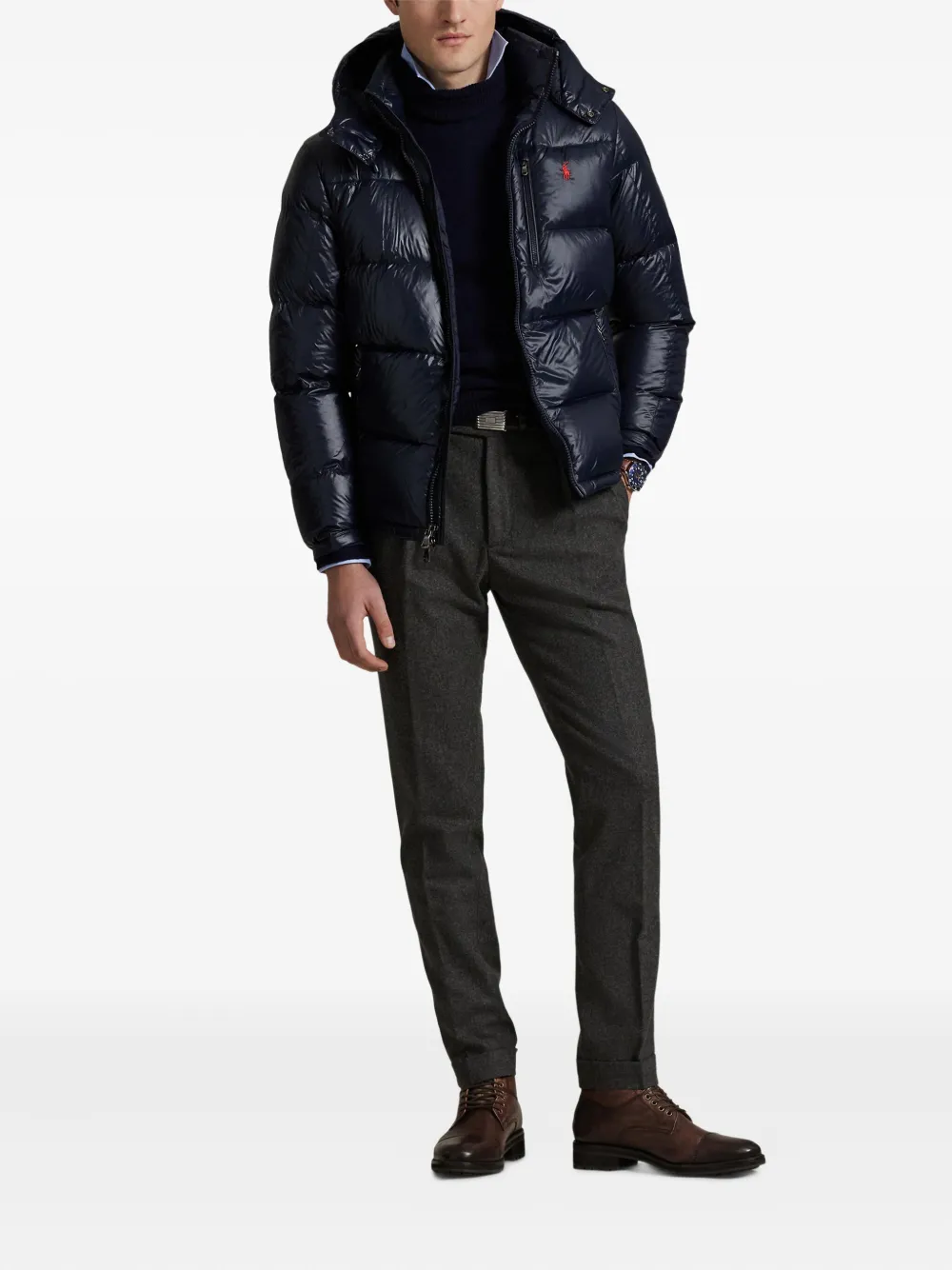 Polo Ralph Lauren Gewatteerd jack met capuchon Blauw
