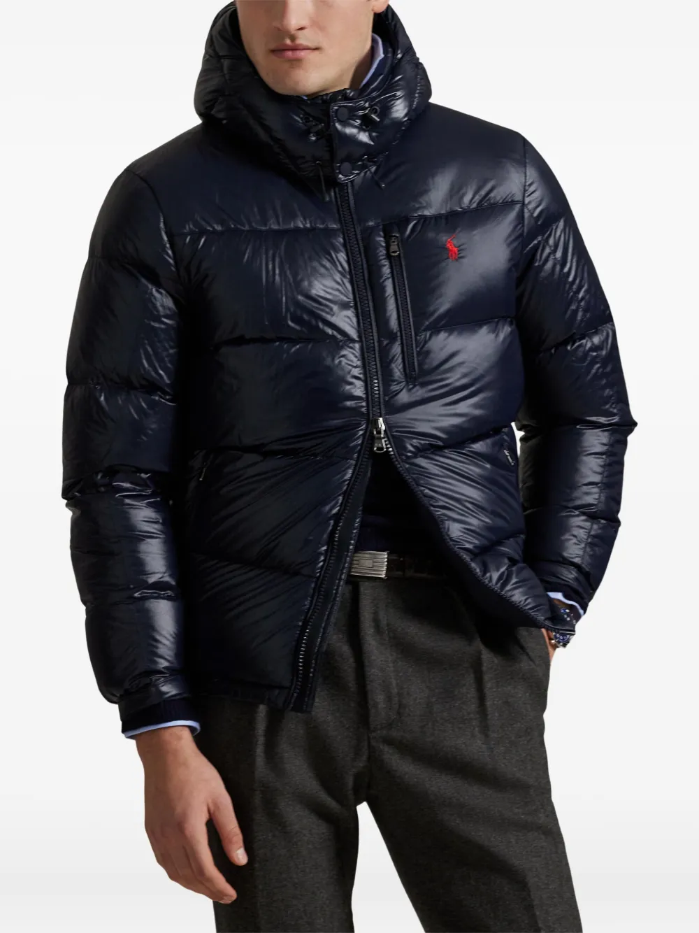 Polo Ralph Lauren Gewatteerd jack met capuchon Blauw