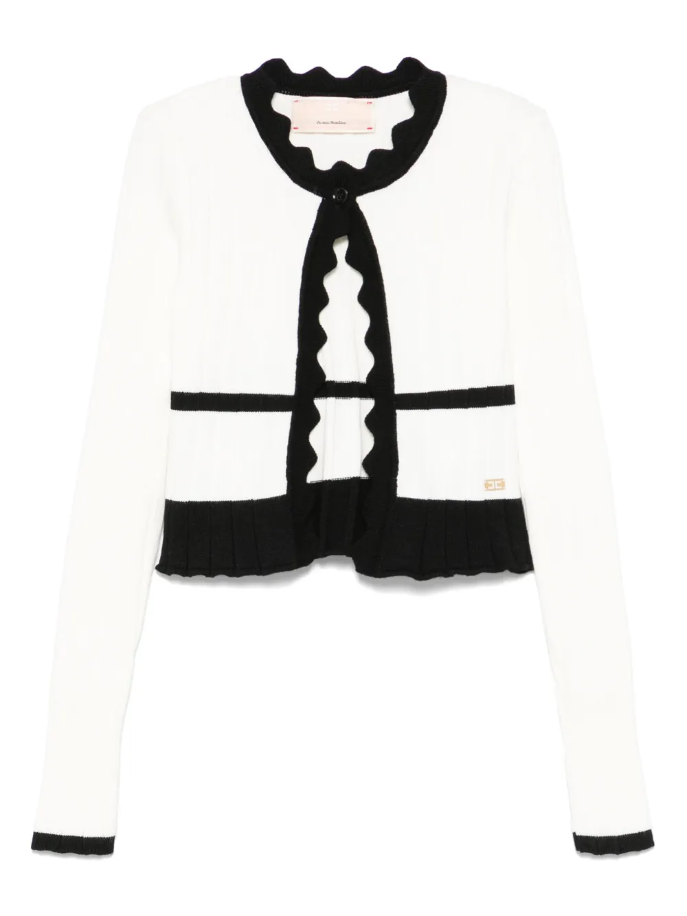 Elisabetta Franchi La Mia Bambina knitted cardigan | White | Image 1
