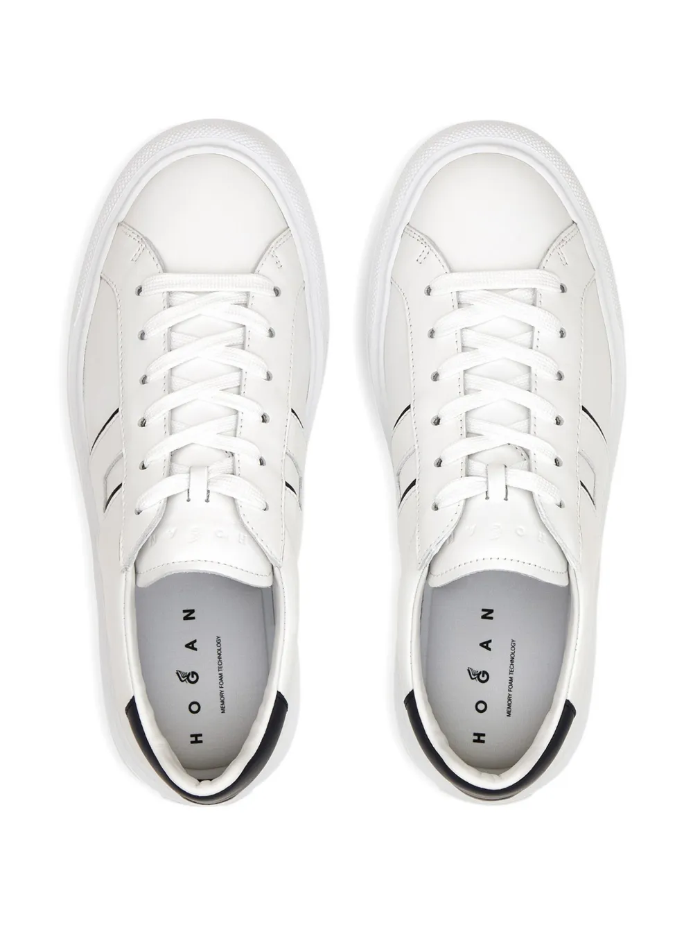 Hogan H691 logo-embellished leather sneakers White
