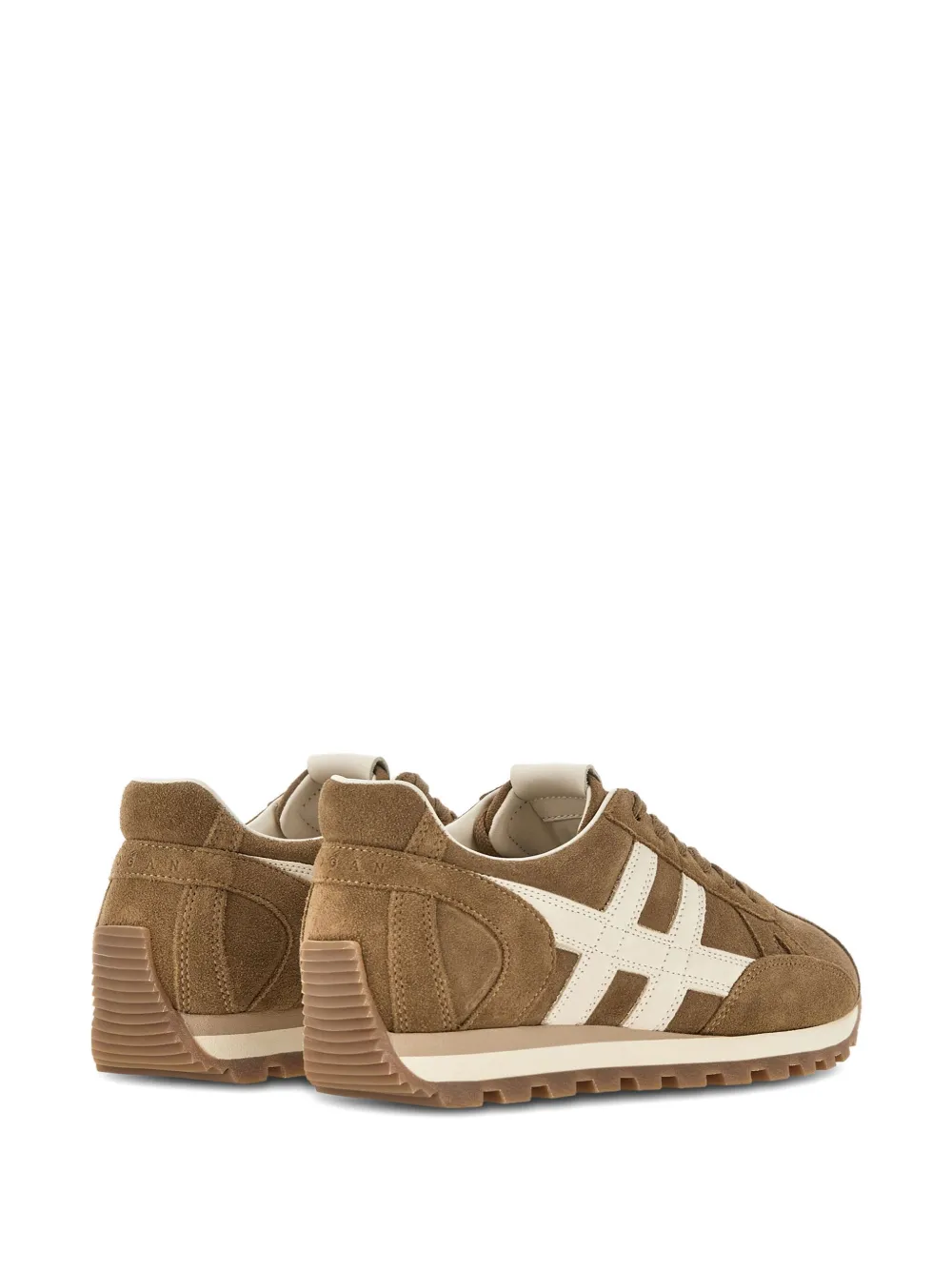 Hogan Leren sneakers Bruin