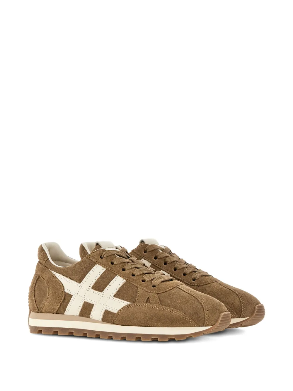Hogan Leren sneakers - Bruin