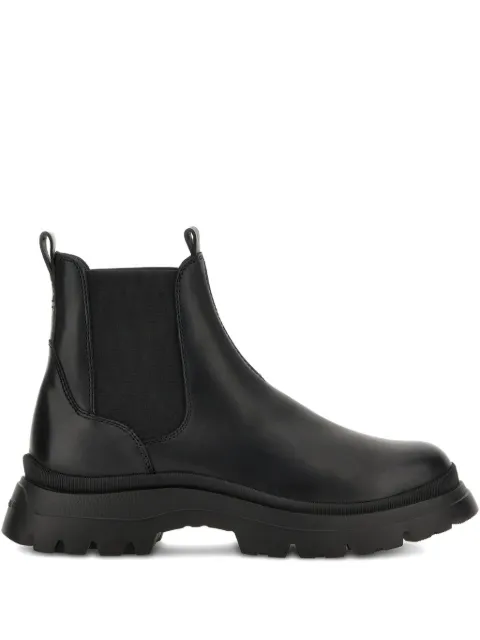 Hogan leather ankle boots