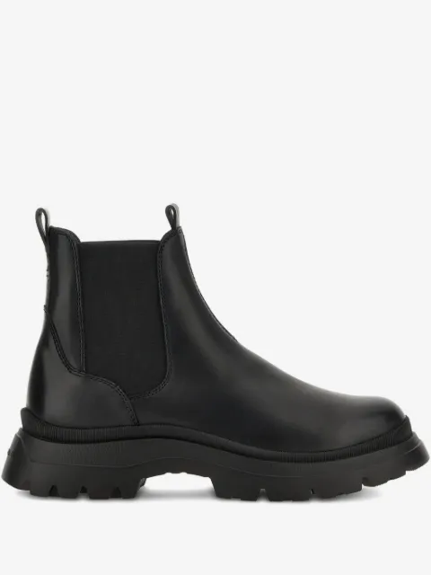Hogan leather ankle boots