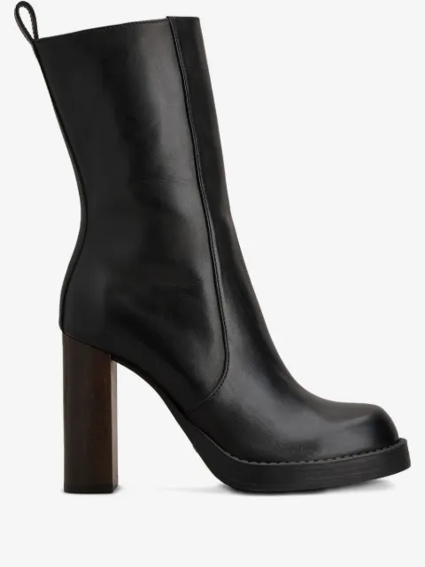 Tod's leather zip-fastening block-heel boots
