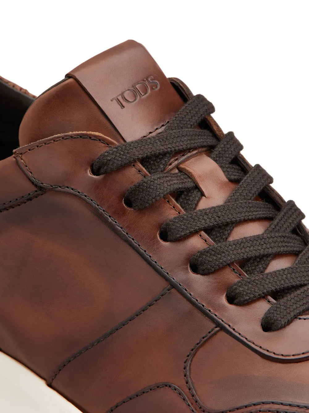 Tod's Leather Sneakers In Brown