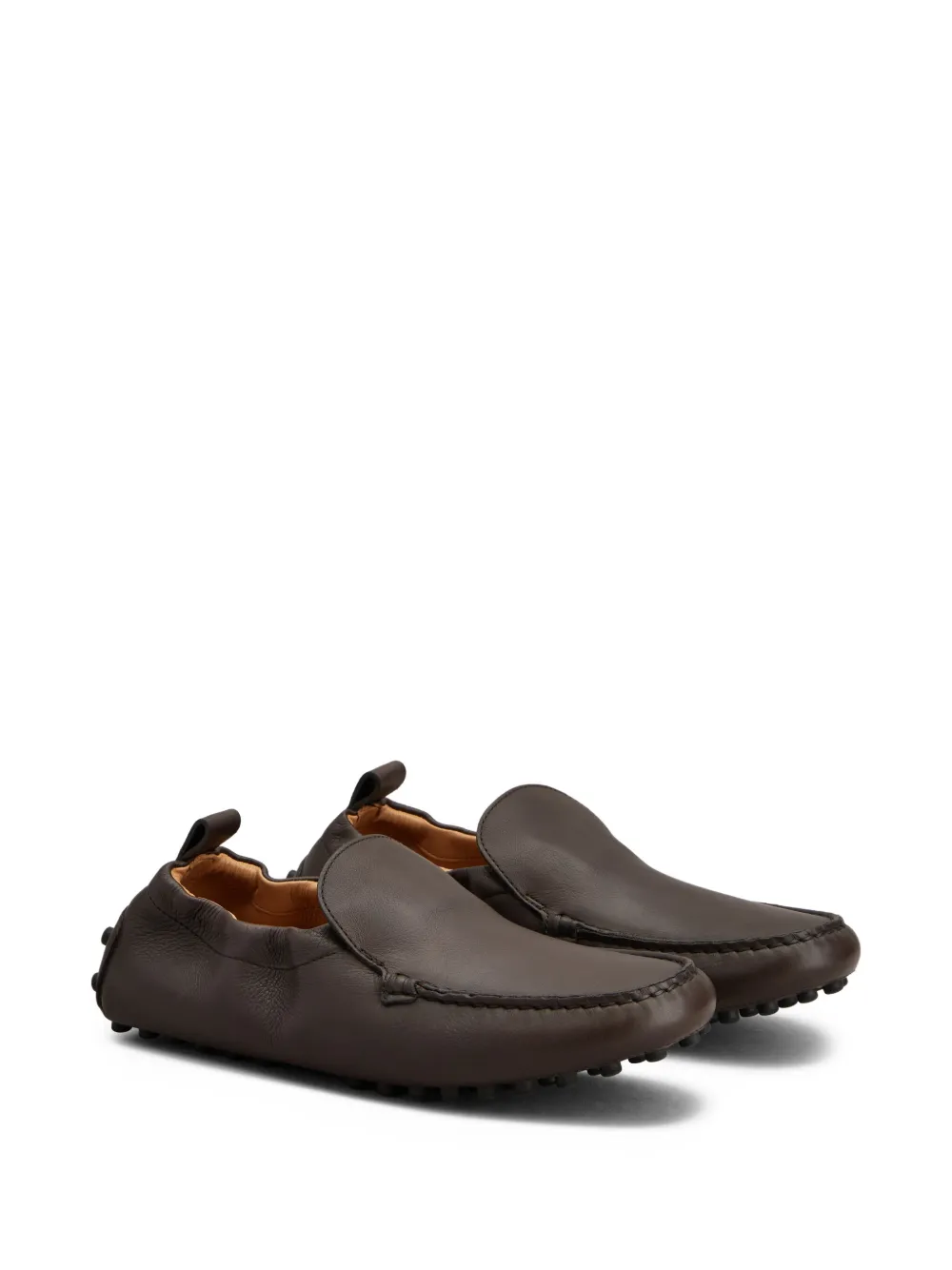 Tod's leather loafers Brown