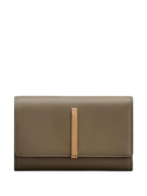 Tod's metallic-bar tri-fold wallet