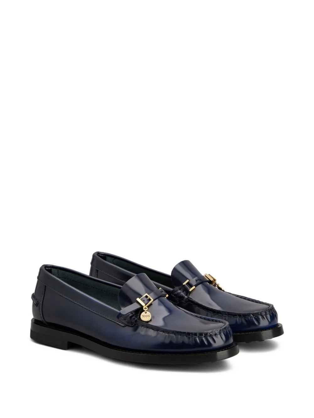 Tod's leather loafers Blue