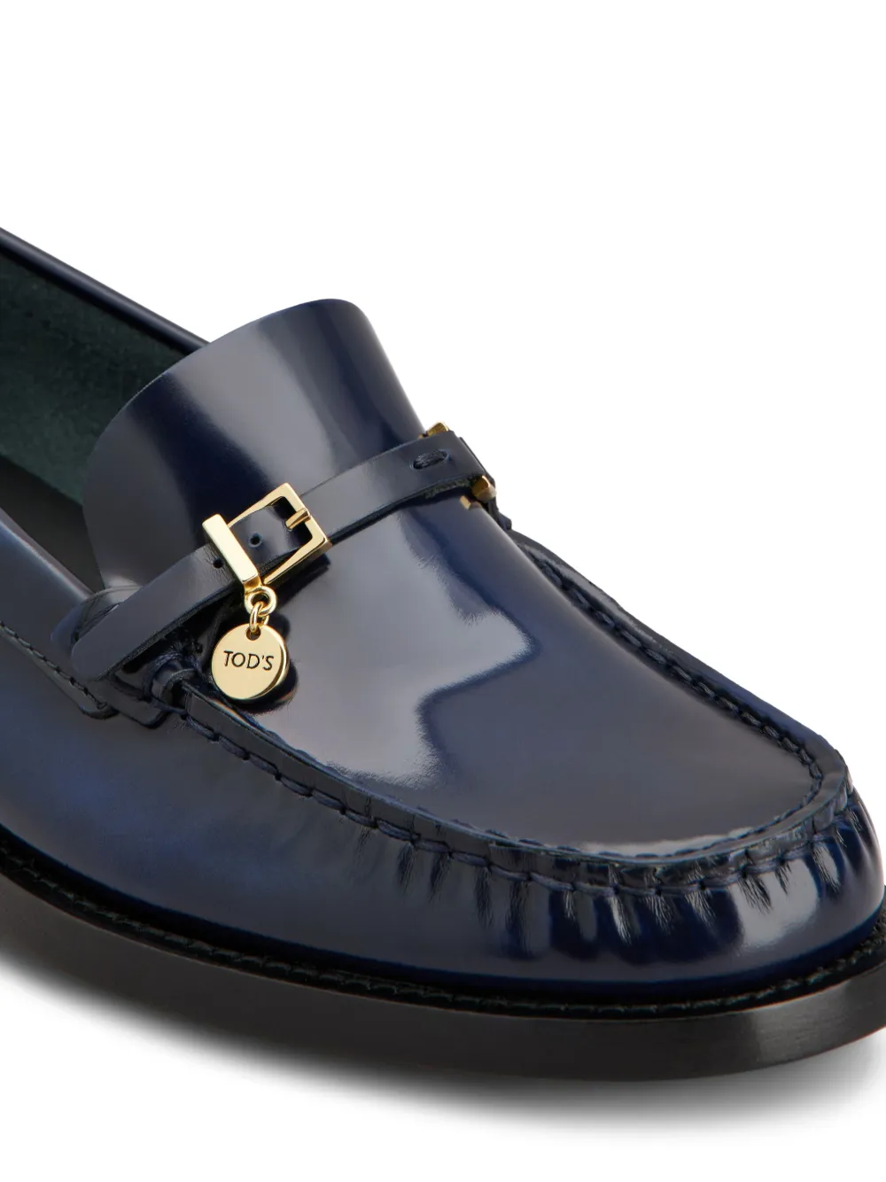 Tod's leather loafers Blue