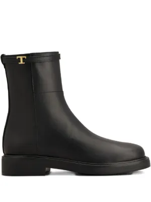 関税込◆TOD'S プラットフォーム アンクルブーツ グロスレザー 関税込◇TOD'S プラットフォーム アンクルブーツ グロスレザー