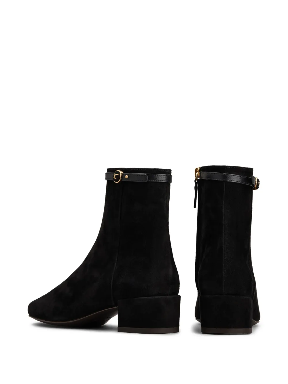 Tod's suede boots Black