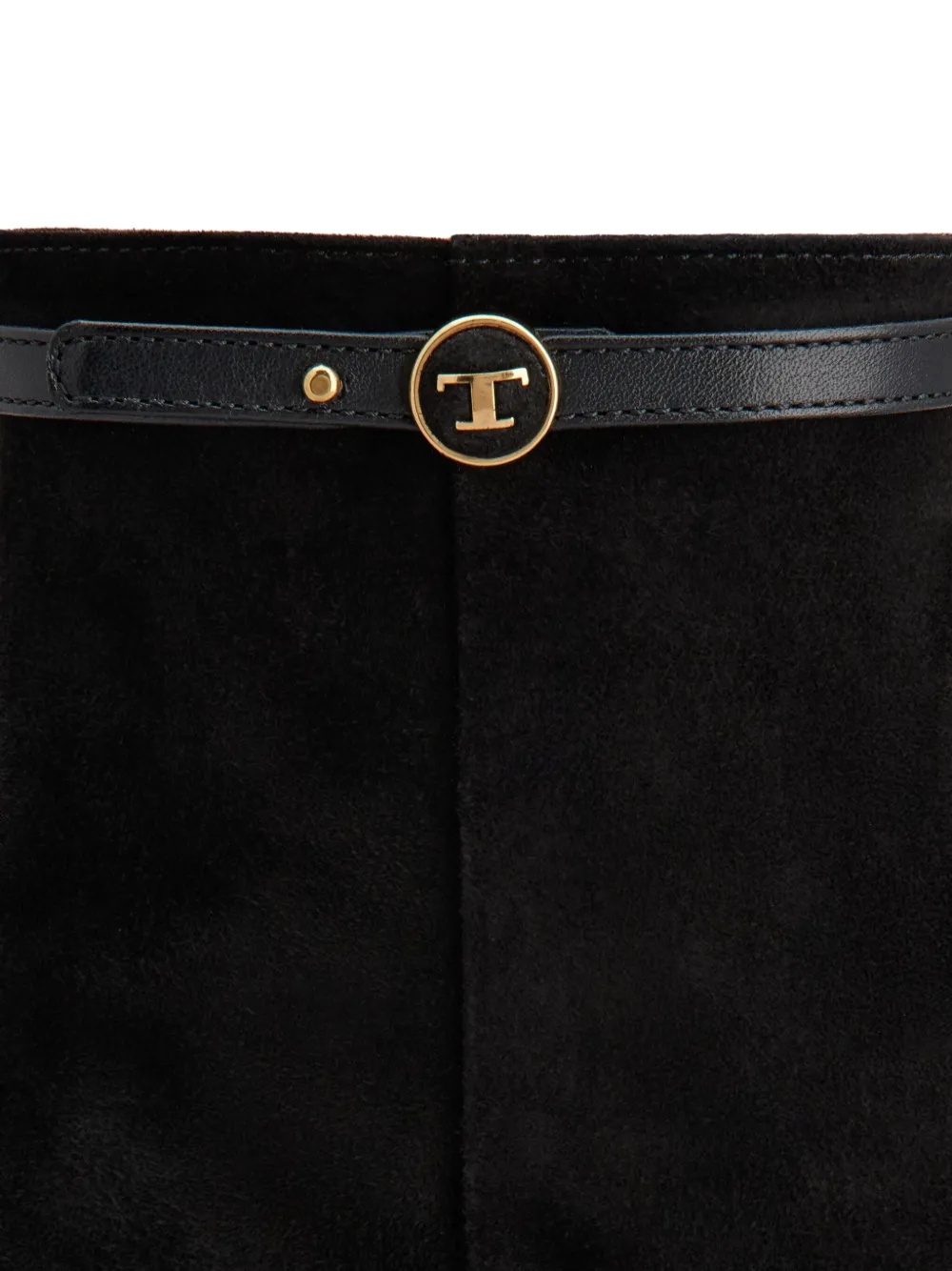 Tod's suede boots Black