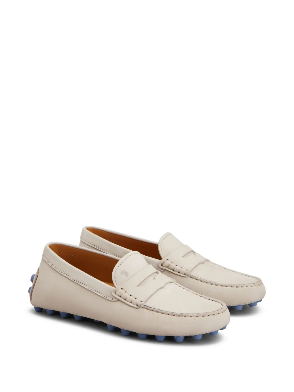 Tod's leather loafers White